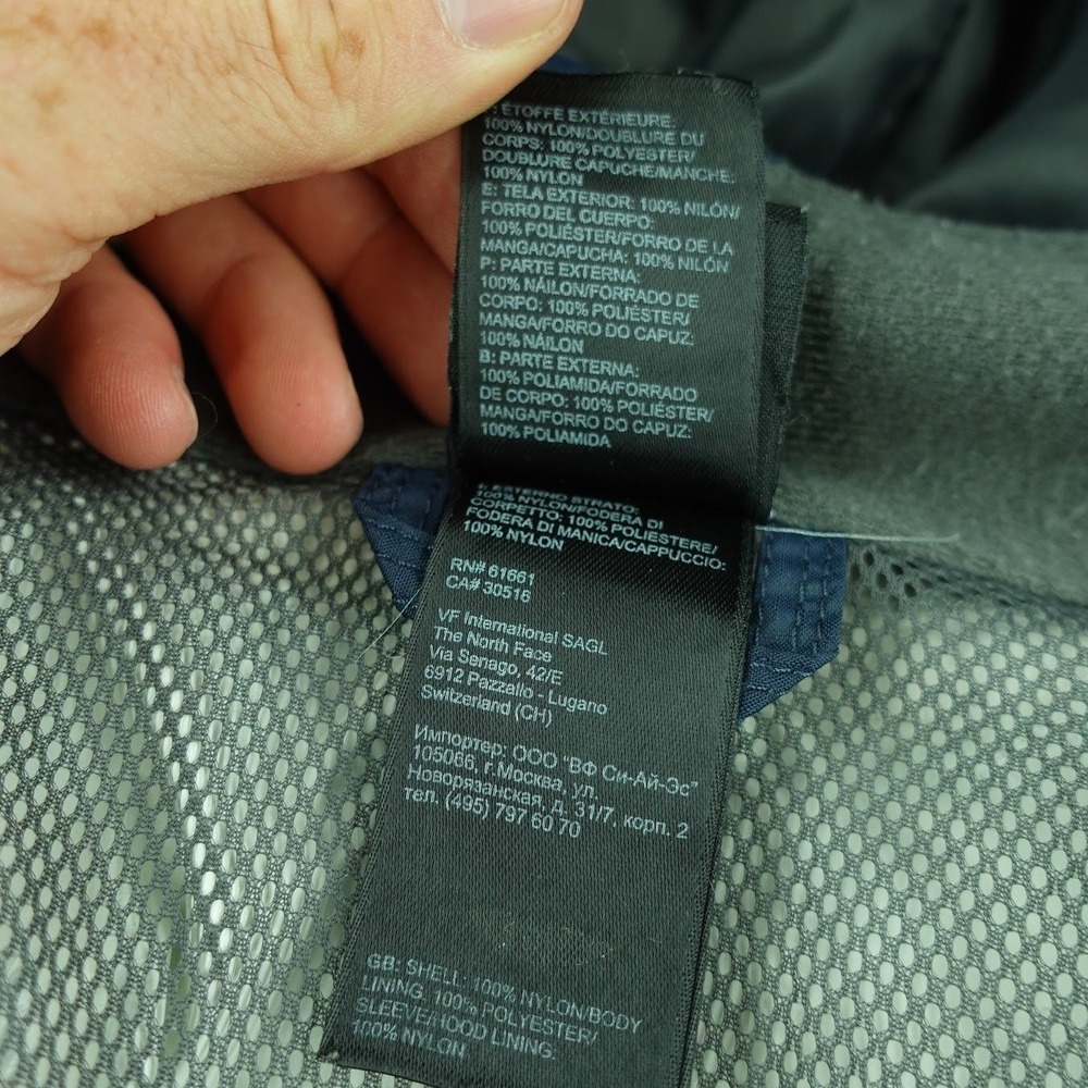 The North Face Boys XXS 5 HyVent Rain Jacket Navy Blue Hooded Windbreaker AQFY - Picture 8 of 14